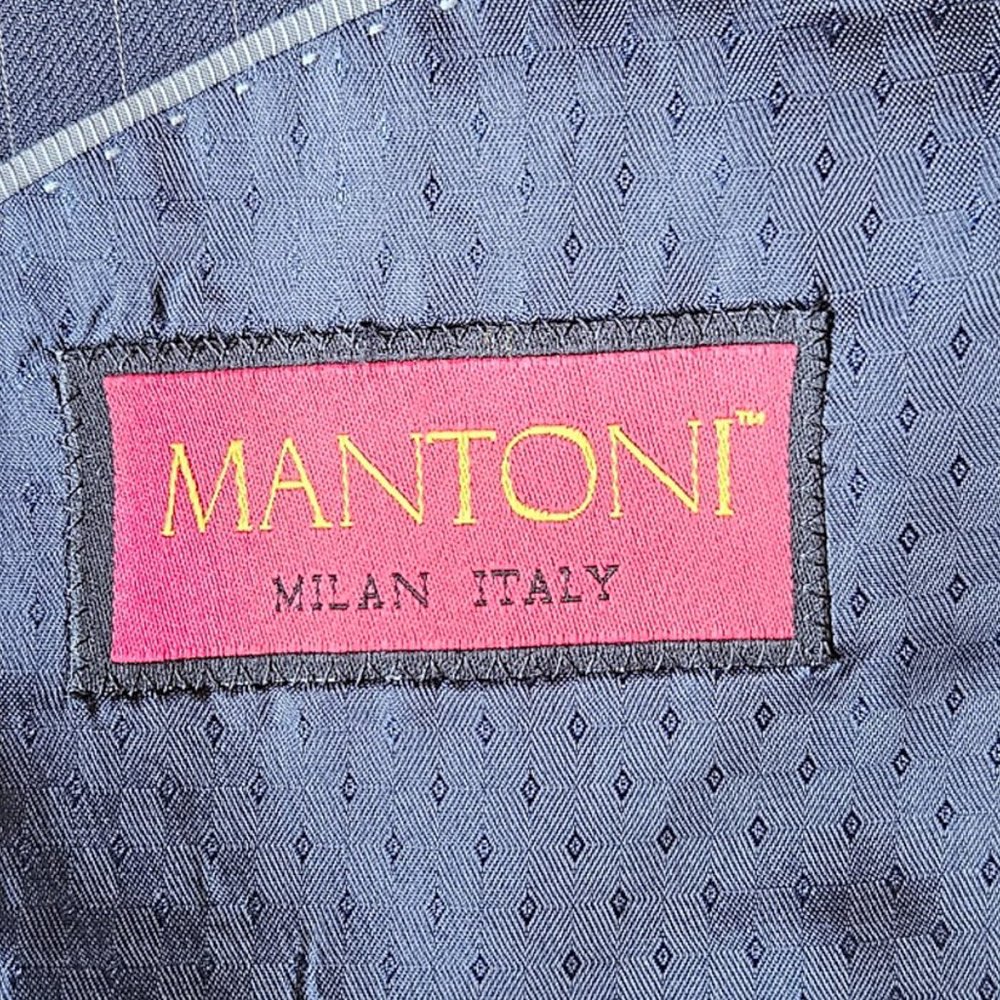 Mantoni Mens Blazer Sports Coat 2 button Casual Jacket Size 38R Wool Suit - Picture 9 of 14